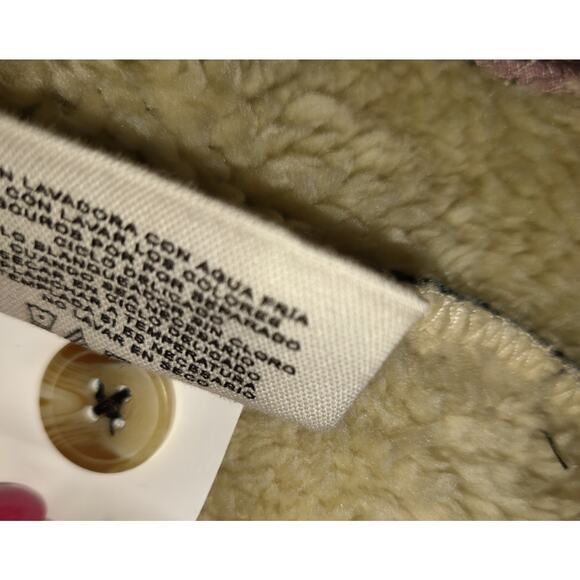 SOHO Threads Plaid Shacket Jacket Women's SIZE XL Black And Pink Sherpa Lined - Picture 14 of 16